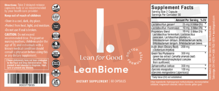 LeanBiome Key Ingredients